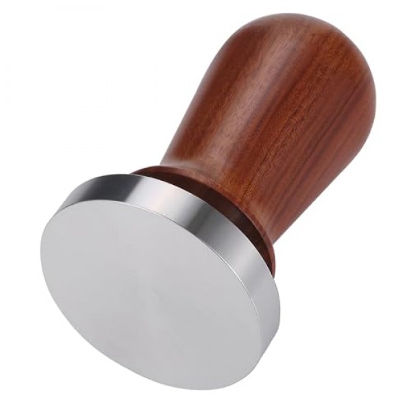 YOLOYO 53mm 에스프레소 탬퍼, 30파운드 일정한 압력의 커피 탬퍼, 에스프레소 머신용으로 보정된 탬퍼 54mm 브레빌, 플랫 스테인레스 스틸 베이스가 있는 스프링 장착 탬