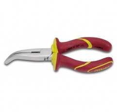 Beta 1164MQ160 - 구부러진 턱이 있는 플랫 노즈 플라이어, 길이가 매우 깁니다.