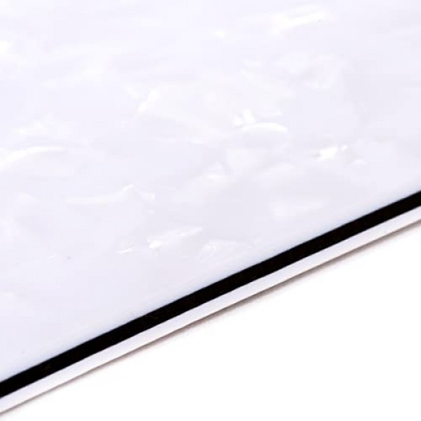 Musiclily Pro 12 홀 와이드 레인지 HH 기타 픽가드 미국/멕시코 펜더 72 텔레 씬라인 스타일 일렉트릭 기타, 4Ply 화이트 펄