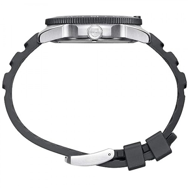 Luminox XS.3135 남성용 아날로그 스위스 쿼츠 무브먼트 시계, 고무 스트랩, 실버, 모던