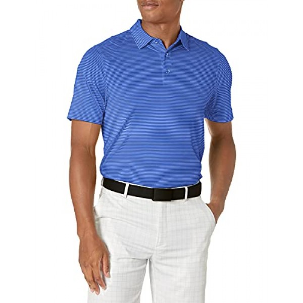 커터 앤 벅 남성 모이스처 위킹 UPF Drytec Forge 펜슬 스트라이프 폴로 셔츠