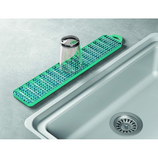 Metaltex 320485002 Gravity Slim 배수 매트 청록색, 40x8 cm