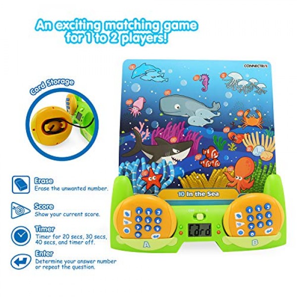 최고의 학습 Connectrix Junior - 어린이를 위한 메모리 매칭 게임 - 오리지널 클래식 인터랙티브 2인 집중 학습 시스템 - 3-8세를 위한 이상적인 장난감 선물