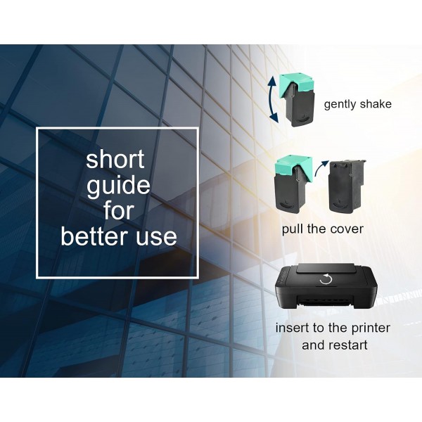 Printing Pleasure 2 XL(전체 세트) Deskjet D2545 D2660 D5560 F2420 F2480 F4280 F4580 Photosmart C4780 C4680용 300XL용 재생 잉크 카트리지 교체 - 블랙/컬러, 고용량 1 SET