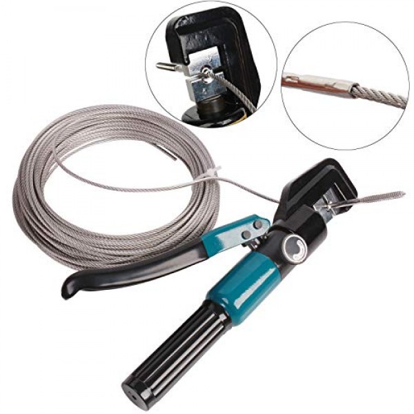 1/8 및 3/16 맞춤형 다이가 포함된 BLIKA 10톤 유압 압착 도구, 스테인레스 스틸 케이블 난간용 유압 핸드 크림퍼 도구, 1/8 ~ 3/16 케이블 난간 피팅용 케이블 난간 압착 도구