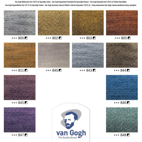 Royal Talens Van Gogh Pocket Aquarell Farbe Set-Metallic & Interferenzfarben
