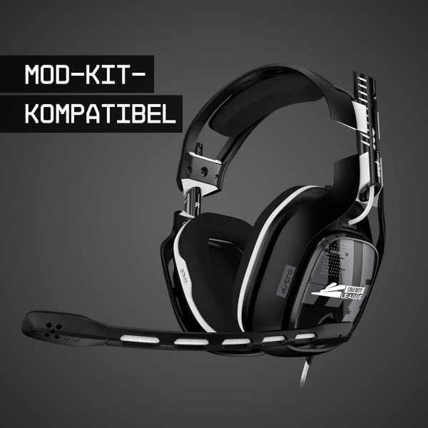 ASTRO Gaming A40 TR CALL OF DUTY 리그 에디션 유선 게이밍 헤드셋 4세대 ASTRO 오디오 V2 Dolby ATMOS 3.5mm 잭 교환 가능 마이크 Xbox X|S|One PS5 PS4 PC - 블랙/화이트