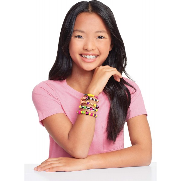 Make It Real 1209 어린이용 주얼리 제작 세트, 다양한 색상