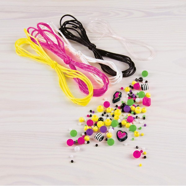 Make It Real 1209 어린이용 주얼리 제작 세트, 다양한 색상