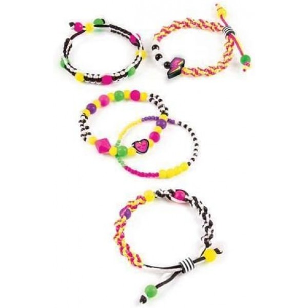 Make It Real 1209 어린이용 주얼리 제작 세트, 다양한 색상