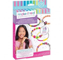 Make It Real 1209 어린이용 주얼리 제작 세트, 다양한 색상