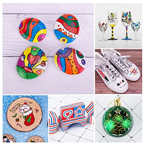 ZEYAR 점보 페인트 마커 펜, 수성 아크릴, 15mm 펠트 팁, 방수 및 영구 잉크, 플라스틱, 포스터, 석재, 금속, 유리 등에 적합(검은색 3개)