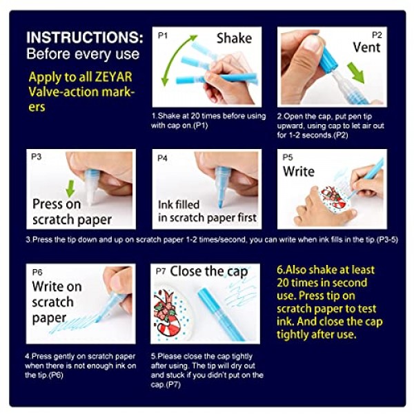 ZEYAR 점보 페인트 마커 펜, 수성 아크릴, 15mm 펠트 팁, 방수 및 영구 잉크, 플라스틱, 포스터, 석재, 금속, 유리 등에 적합(검은색 3개)