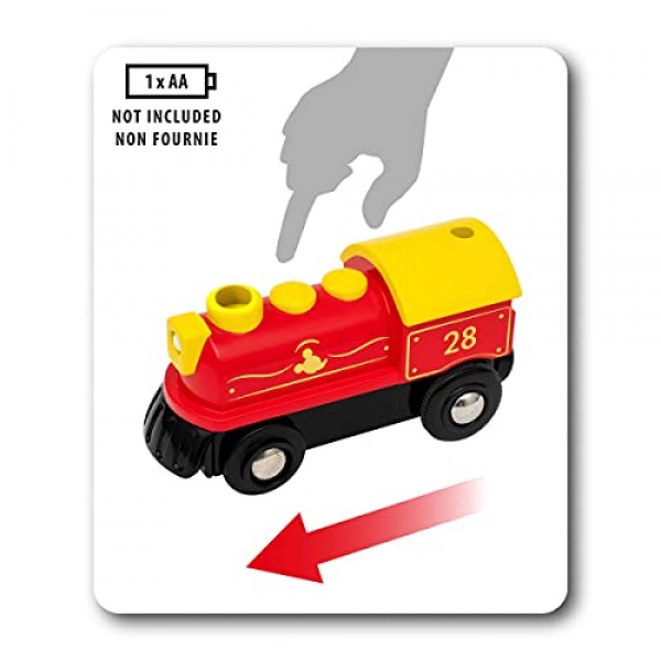 Ravensburger BRIO 32292 디즈니 미키의 디럭스 목재 철도 세트 | 3세 이상 우핀 어린이를 위한 나무 장난감 기차 세트