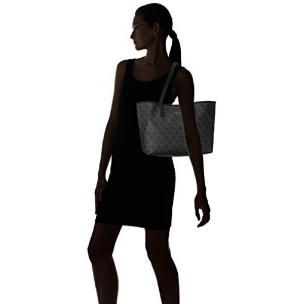 게스 여성용 Vikky 핸드백, One Size Black (Coal/Coa)