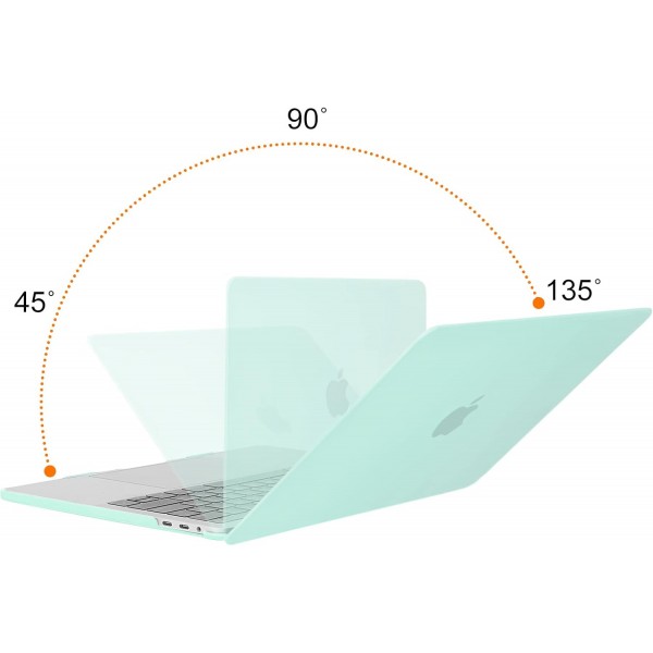 MOSISO 케이스 MacBook Pro 13 인치 2023 2022 2021-2016 M2 M1 A2338/A2289/A2251/A2159/A1989/A1706/A1708, 플라스틱 하드 쉘 및 키보드 보호기 및 화면 보호기 및 보관 가방, 민트 그린과 호환 