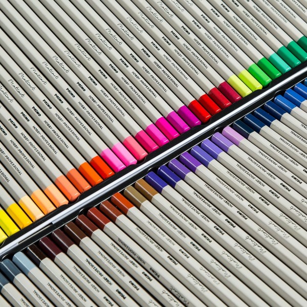 색연필 색연필 색연필 - 인체공학적 육각 손잡이가 있는 어린이에게 적합한 페인팅, 드로잉, 채색 또는 채색을 위한 72가지 PRIMO 색상