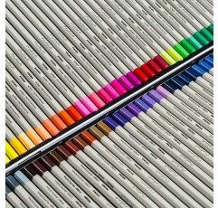 색연필 색연필 색연필 - 인체공학적 육각 손잡이가 있는 어린이에게 적합한 페인팅, 드로잉, 채색 또는 채색을 위한 72가지 PRIMO 색상