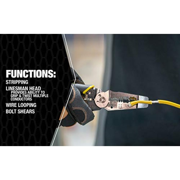 Southwire - 65028240 도구 및 장비 SNM1214HD 고강도 단조 Romex 스트리퍼; 다기능; 12/2 및 14/2 Romex 스트리핑에 이상적