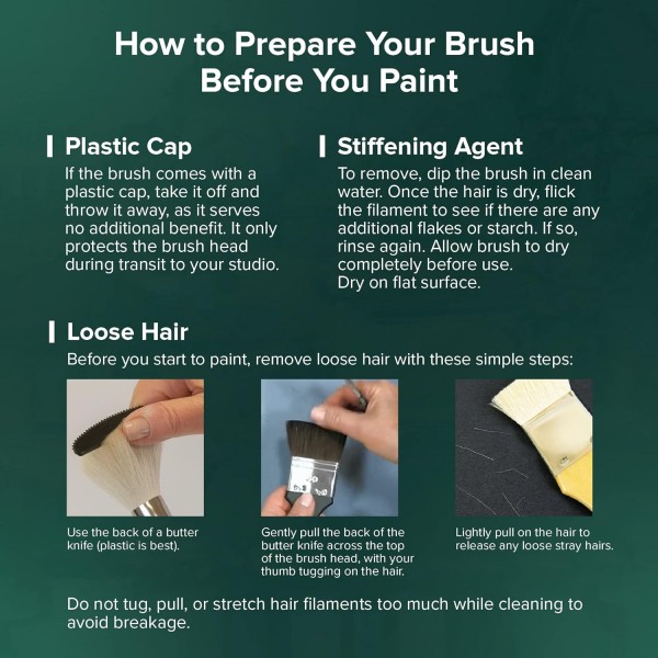 Silver Brush Limited 2510S4 루비 새틴 - 고양이 혀 액체 아크릴 페인트 브러시 - 짧은 손잡이 - 크기 4