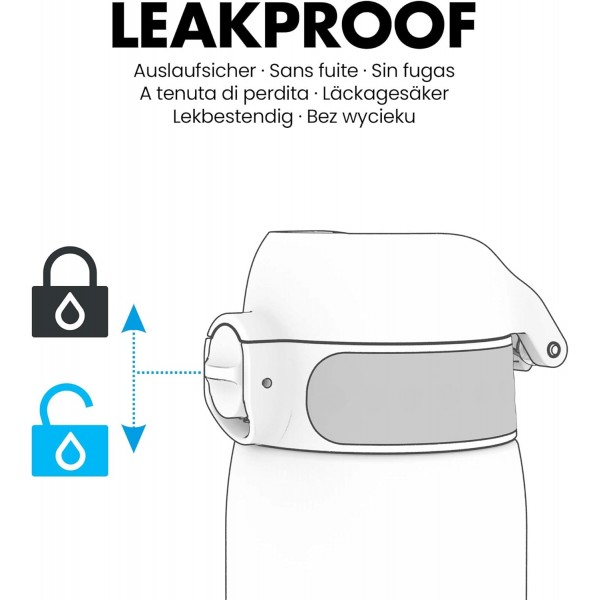 Ion8 누수 방지 아동용 물병, BPA 불포함, 12온스(350ml), 라이트 퍼플 2.0 라이트 퍼플