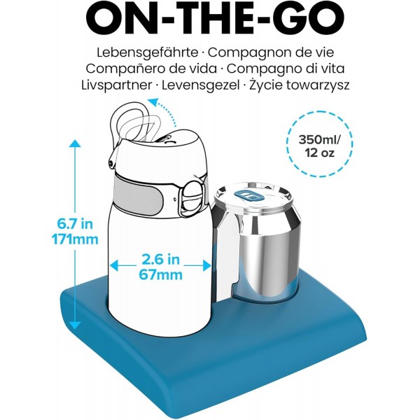Ion8 누수 방지 아동용 물병, BPA 불포함, 12온스(350ml), 라이트 퍼플 2.0 라이트 퍼플