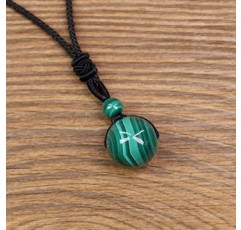 COAI 유니섹스 볼 펜던트 원석으로 제작 조절 가능 목걸이