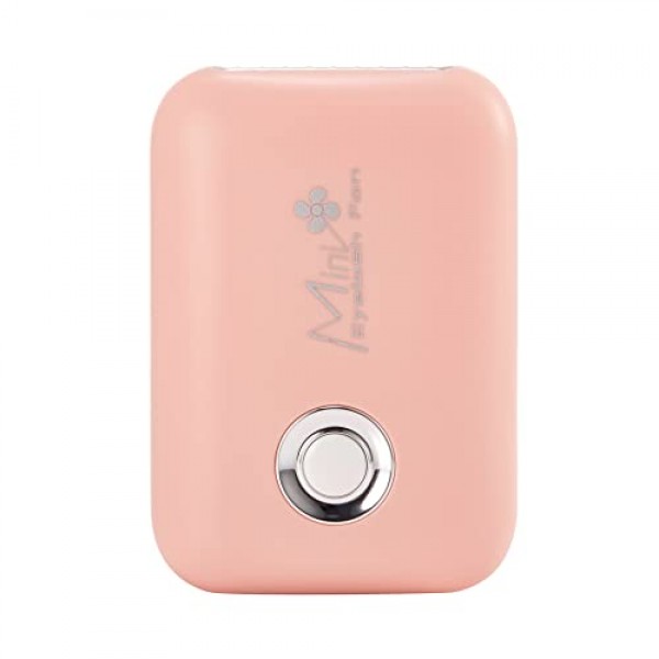 ThreeH USB 미니 휴대용 팬, 3가지 풍속, 충전식 휴대용 속눈썹 건조기, 여행용, 사무실, 가정용, 핑크용 경량 Leafless Dask 팬