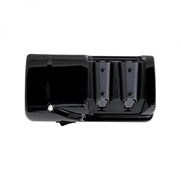 Chef'sChoice 316 다이아몬드 칼날 갈이(15도 칼용), 직선 칼과 가는 칼날을 갈기 위한 정밀 가이드 포함, 2단계, 검정색