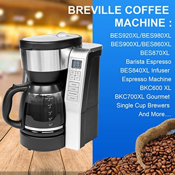 Breville BWF100 BES870 BES810 BES990 BES980 BES920 BES900XL BES870XL BES860XL BES840XL BKC600XL 숯 정수 필터 카트리지-24 팩용 교체 용 정수 필터