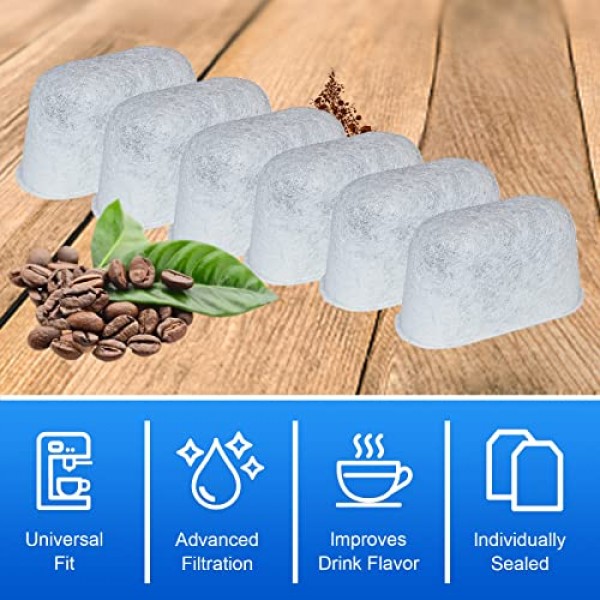 Breville BWF100 BES870 BES810 BES990 BES980 BES920 BES900XL BES870XL BES860XL BES840XL BKC600XL 숯 정수 필터 카트리지-24 팩용 교체 용 정수 필터