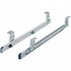 Hettich - 멀티미디어 조명 - 볼 슬라이드 Ka 3434/400 - 색상: 아연 도금, 크롬 도금, 128mm