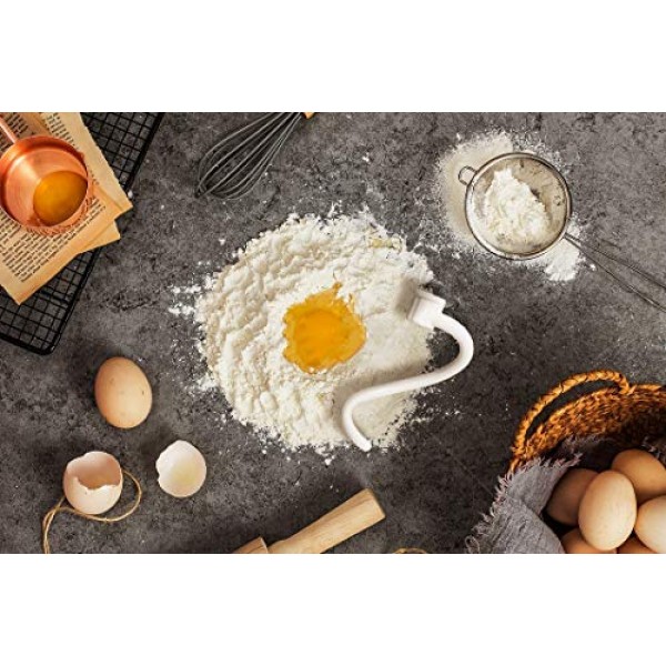 KitchenAid 5Plus 및 6QT 보울 리프트 스탠드 믹서용 나선형 반죽 후크 교체, 녹 방지 및 손쉬운 청소, 빵, 피자, 파스타, 쿠키 NEVKU의 효율적인 반죽