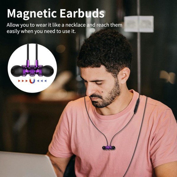 삼성 A53 A33 A54 S21 FE S20 FE S23 Ultra S22용 USB C 헤드폰, 이어폰형 헤드폰 USB C 커넥터 마그네틱 USB C 헤드셋 유형 C 픽셀 7 Pro 7 6a Mi 11T Pro 13 Oneplus 11 퍼플용 유선 헤드폰