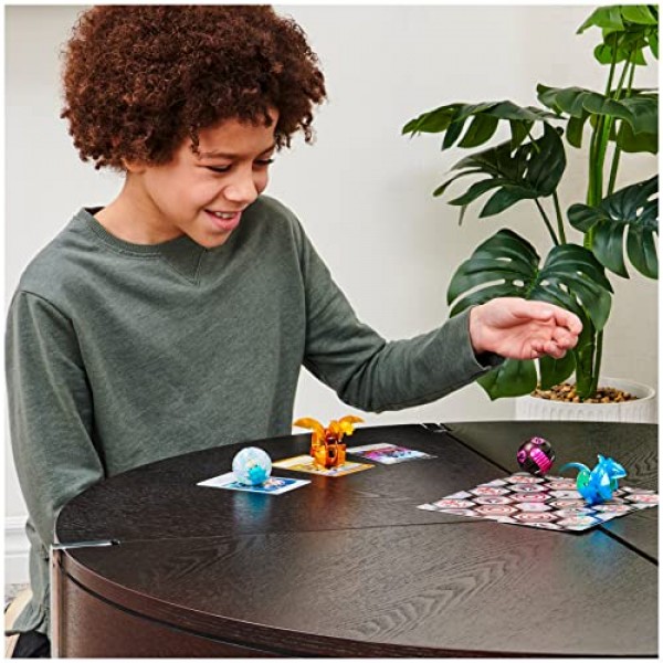 Bakugan Evolutions, Griswing, Platinum Series True Metal Bakugan, 2 BakuCores 및 캐릭터 카드, 남아용 어린이 장난감, 6세 이상