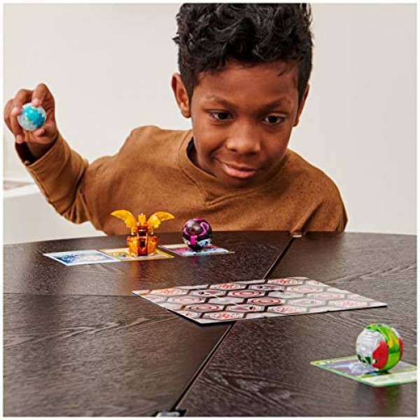 Bakugan Evolutions, Griswing, Platinum Series True Metal Bakugan, 2 BakuCores 및 캐릭터 카드, 남아용 어린이 장난감, 6세 이상