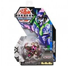 Bakugan Evolutions, Griswing, Platinum Series True Metal Bakugan, 2 BakuCores 및 캐릭터 카드, 남아용 어린이 장난감, 6세 이상