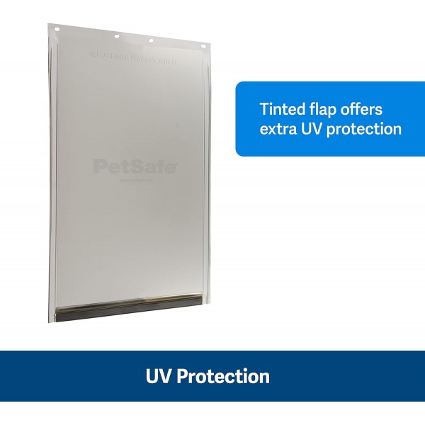 PetSafe Freedom PAC11-11038 교체용 플랩 - 강아지 및 고양이 문 호환 가능 - 교체가 용이함 - 내구성이 강한 비바람에 견디는 비닐 소재 - 중간 크기 브라운 M