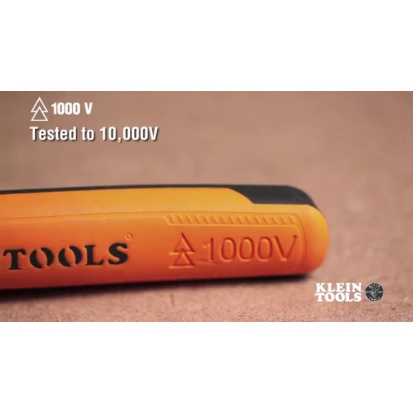Klein Tools 20009NEEINS 고강도 절연 측면 절단 플라이어, 널링 조 및 1000V 정격을 갖춘 유선형 디자인