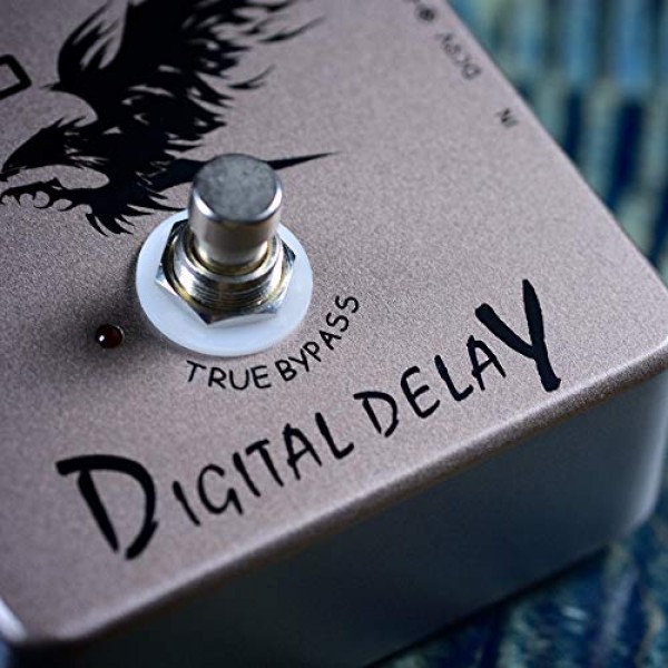 JOYO 일렉트릭 기타 및 베이스 지연 시간 범위용 디지털 지연 효과 페달 25ms-600ms 사운드 아날로그 지연 - True Bypass(JF-08)