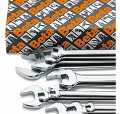 Beta 55/S13 개방형 렌치 세트, 이중 개방형 렌치 세트 도구 세트(13개 공구, 매우 견고함, 다양한 크기, 최고 품질의 개방형 렌치), 크롬 도금