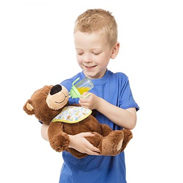 Melissa & Doug Mine to Love 식사시간 놀이 세트 인형용 병, 이유식 병, 스낵 파우치 등(24개)