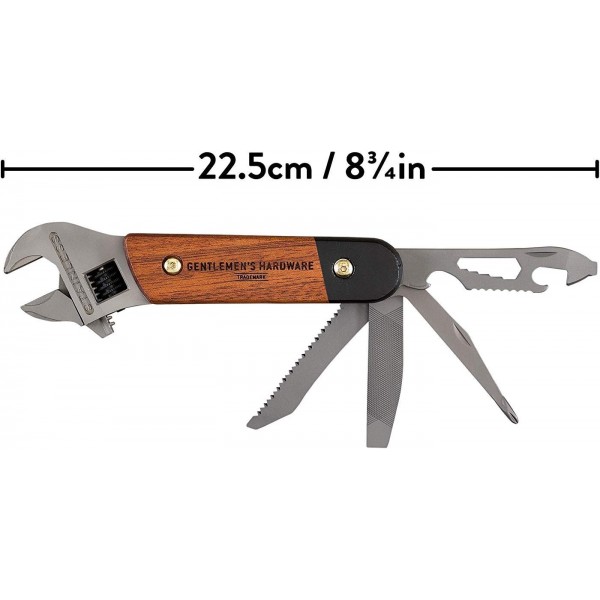 신사용 하드웨어 9-in-1 렌치 멀티 툴, GEN275, 브라운