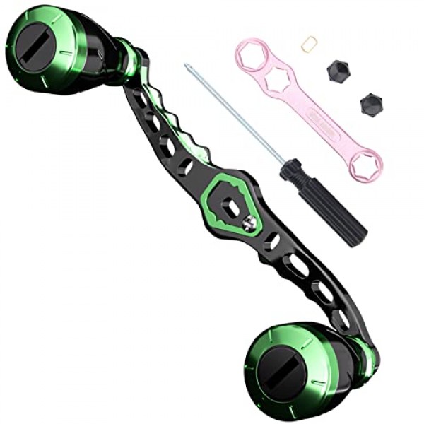 드래곤 스케일 베이트캐스터 릴 핸들.1 OZ 경량 낚시 릴 교체 부품, 왼쪽 및 오른쪽 핸들 범용, Shimano 적합, Abu Garcia Daiwa kastking 모든 브랜드 베이트 캐스팅 릴