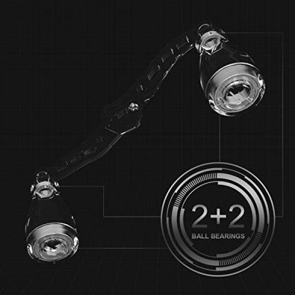 드래곤 스케일 베이트캐스터 릴 핸들.1 OZ 경량 낚시 릴 교체 부품, 왼쪽 및 오른쪽 핸들 범용, Shimano 적합, Abu Garcia Daiwa kastking 모든 브랜드 베이트 캐스팅 릴