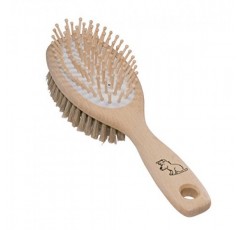 Redecker 천연 돼지 강모 개 브러쉬, 왁스 칠한 너도밤나무 손잡이 포함, 9-1/4인치