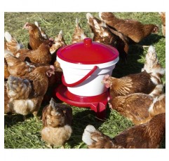 Kerbl Poultry Drinker 가금류 식수통, 운반 손잡이, 자동 급수장치, 12리터
