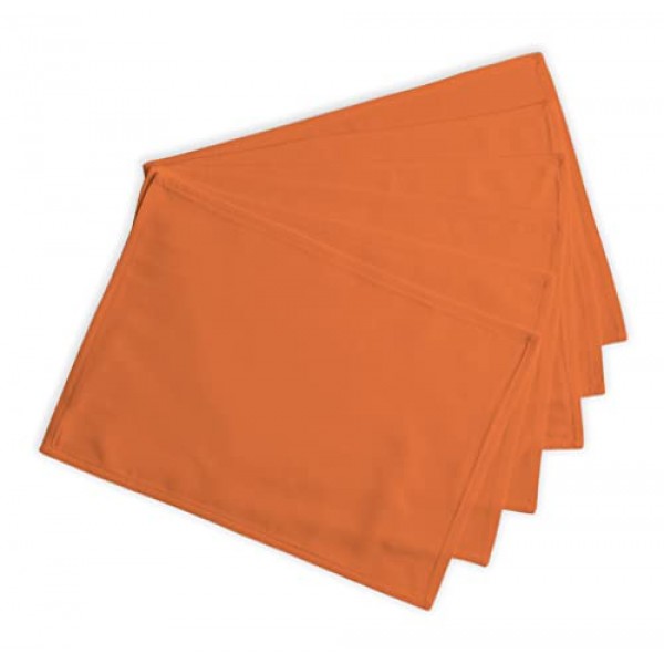 Calicot Placemats 100% 면 장식 부활절 천 플레이스 매트 휴일, 저녁 식사, 결혼식, 베이비 샤워 및 식사용 빨 수 있는 저녁 식사 플레이스 매트 - 수확 호박(13