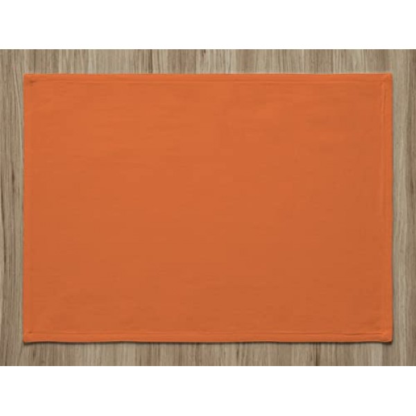 Calicot Placemats 100% 면 장식 부활절 천 플레이스 매트 휴일, 저녁 식사, 결혼식, 베이비 샤워 및 식사용 빨 수 있는 저녁 식사 플레이스 매트 - 수확 호박(13