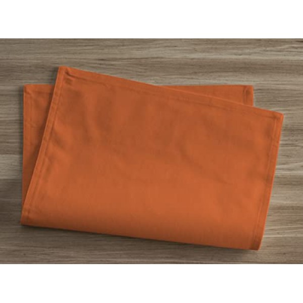 Calicot Placemats 100% 면 장식 부활절 천 플레이스 매트 휴일, 저녁 식사, 결혼식, 베이비 샤워 및 식사용 빨 수 있는 저녁 식사 플레이스 매트 - 수확 호박(13